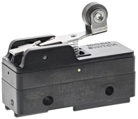Honeywell BZ Series Roller Lever Limit Switch, SPDT, General Purpose Phenolic Housing, 250V ac, 1A, 25 A