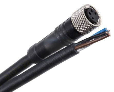 Telemecanique Sensors Female 4 way Straight to Unterminated 3 way Free End Sensor Actuator Cable, 2 m