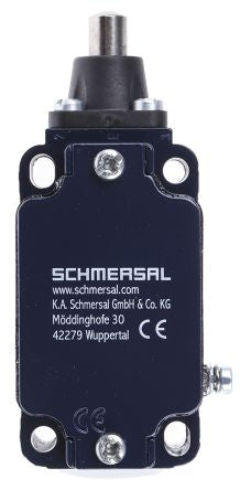 Schmersal EX-ZS 335 Series Plunger Limit Switch, 1 NO/1 NC, IP67, Metal Housing, 230V ac, 4A