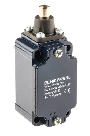 Schmersal EX-ZS 335 Series Plunger Interlock Switch, 1 NO/1 NC, IP67, Metal Housing, 230V ac, 10A