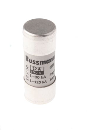 Eaton 32A Ceramic Cartridge Fuse, 22 x 58 mm
