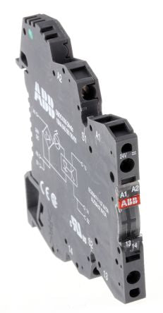 ABB R600 Series Solid State Relay, 12 A Load, DIN Rail Mount, 400 V ac Load, 24V dc Control