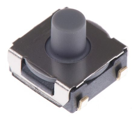 Omron IP67 Blue Tactile Switch Tactile, 2.6 mm, SPST 50mA 24 V dc, Through Hole