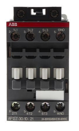 ABB AF12 Contactor, 60V dc Coil, 3-Pole, 9 A, 5.5 kW 60V dc, 3 NO, 690V ac
