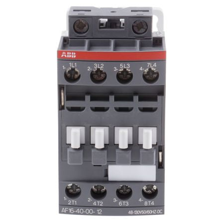 ABB AF16 Contactor, 110V ac/dc Coil, 4-Pole, 7.5 kW 250V, 4 NO, 690V ac