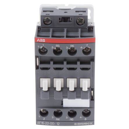 ABB AF16 Contactor, 110V ac/dc Coil, 4-Pole, 7.5 kW 130V, 2 NO/2 NC, 690V ac