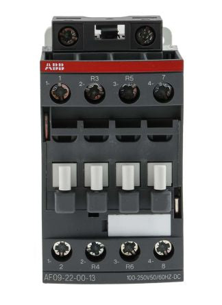 ABB AF09 Contactor, 230V ac Coil, 4-Pole, 4 kW 130V, 2 NO/2 NC, 690V ac