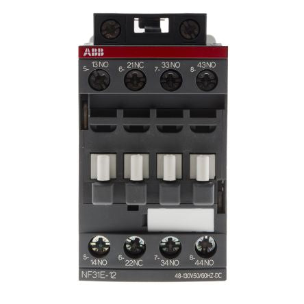 ABB NF Contactor Relay, 110V ac Coil, 4-Pole, 6 A 130V, 3 NO/1 NC, 690V ac