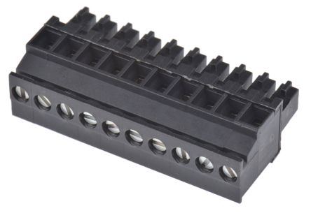 Weidmüller BC 3.81 Series Pluggable Terminal Block, 10-Contact, 3.81 mm Pitch, 1 Row, 1798610000
