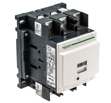 Schneider Electric TeSyS D Contactor, 110V ac Coil, 3-Pole, 115 A, 30 kW 110V ac, 3 NO, 1kV ac