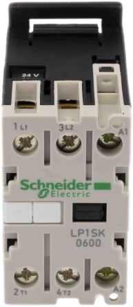 Schneider Electric TeSyS SK Contactor, 24V dc Coil, 2-Pole, 12 A 24V dc, 2 NO, 690V ac