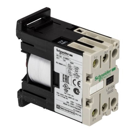 Schneider Electric LP1S Contactor, 12V dc Coil, 2-Pole, 12 A 12V dc, 2 NO, 690V ac