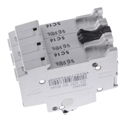 ABB System Pro M Compact S200 Miniature Circuit Breaker, 3-Pole, 16A, Type C, 400V ac AC, 6 kA Breaking Capacity