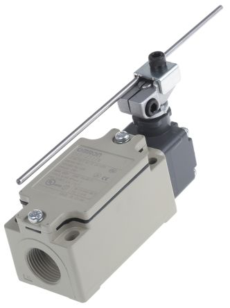 Omron D4B-@N Series Rod Limit Switch, 1 NO/1 NC, IP67, Aluminium Housing, 4A