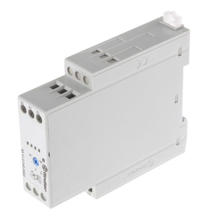 Finder 83 Series DIN Rail Timer Relay, 1-Contact, 24 V dc 24V ac, 240 V ac, 1-Function, SPDT Switch Configuration