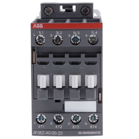 ABB AF26Z Contactor, 230V ac Coil, 4-Pole, 45 A, 11 kW 250V, 4 NO, 690V ac