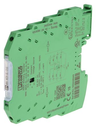 Phoenix Contact 3RS7025 Series Signal Conditioner, Voltage Input, Voltage Output, 30V dc, 9.6 V dc Supply