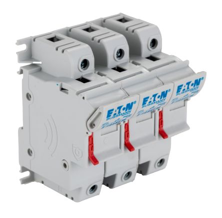 Eaton 50A Rail Mount Fuse Holder for A2, 3P-Pole, 690V ac
