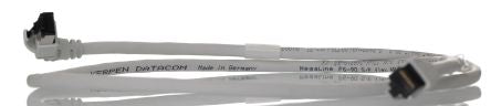 Weidmüller Cabinet Line, 1 m Cat6 Ethernet Cable, Grey, Shielded Screened Low Smoke Zero Halogen Sheath