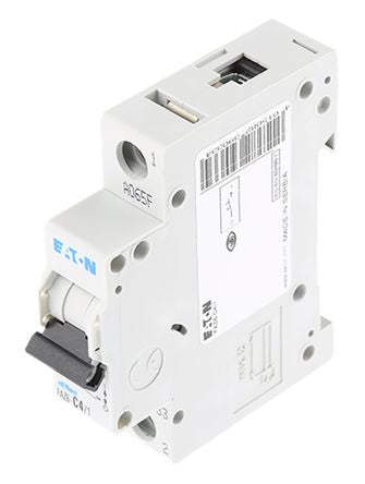 Eaton xEffect xEffect Miniature Circuit Breaker, 1-Pole, 4A, Type C, 400V ac AC, 6 kA Breaking Capacity