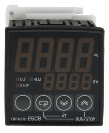 Omron E5CB Panel Mount PID Temperature Controller 1 Input, 1 Output Relay 240V ac On-Off