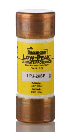 Eaton 20A T Cartridge Fuse, 21 x 57 mm