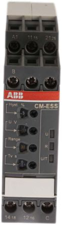 ABB Monitoring Relay, 1 Phase, DPDT, DIN Rail, 240V ac 240 V dc