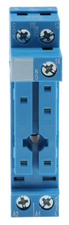 Finder 95 5 Way 250V ac DIN Rail Relay Socket, for use with 40.31 Series Relays
