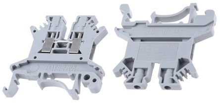 Phoenix Contact 3005837 UK 1.5 N Series DIN Rail Terminal Block Grey, 0.14mm², 1.5 mm², 1-Level, Screw, ATEX, FM, IECEx,