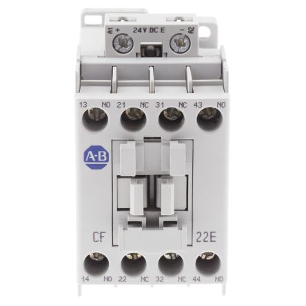 Allen Bradley 700C Contactor, 24V dc Coil, 4-Pole, 25 A 24V dc, 2 NO/2 NC, 690V ac