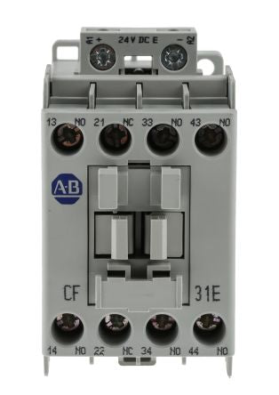 Allen Bradley 700C Contactor, 24V dc Coil, 4-Pole, 25 A 24V dc, 3 NO/1 NC, 690V ac