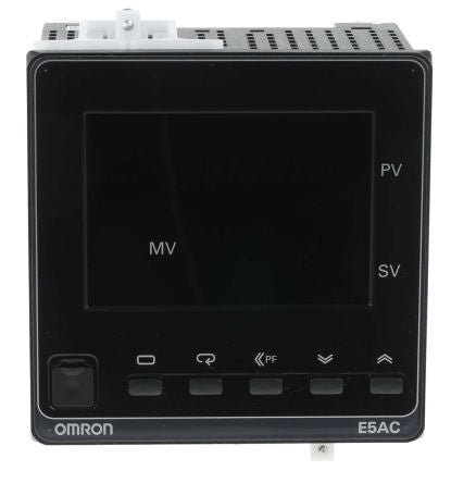 Omron E5AC Panel Mount PID Temperature Controller 2 Input, 1 Output Relay 240V ac On-Off