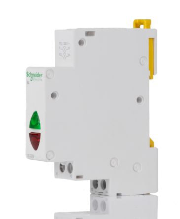 Schneider Electric, Acti9 Control, DIN Rail Green, Red LED Indicator, IP2X, Round