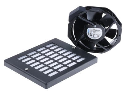 ebm-papst W2E142 Series Axial Fan Kit, 230V ac, 330 m³/h, IP20 150 mm, 172mm, 38 mm
