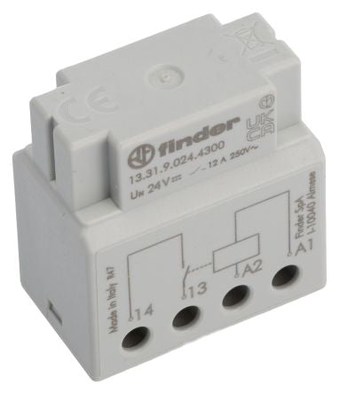Finder Power Relay, 24V dc Coil, 12A Switching Current, SPST
