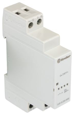 Finder DIN Rail Power Relay, 230V ac Coil, 16A Switching Current, SPST