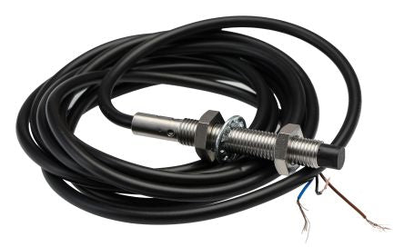 Omron E2B-S08LN04-WP-B1 2M Threaded Barrel Inductive Proximity Sensor, M8 x 1 PNP E2B 24V dc 4 mm 30 V dc 200mA