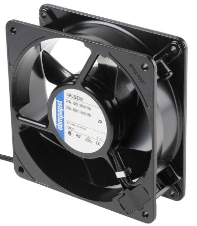 ebm-papst 4000 Z Series Axial Fan, 230V ac, 160 m³/h, 19 W, IP20 119 mm, 119mm, 38 mm