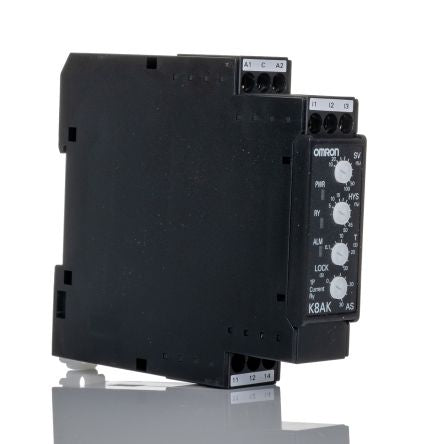 Omron Monitoring Relay, 1 Phase, SPDT, DIN Rail, 0.1A to 8A, 240V ac