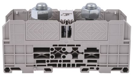 Weidmüller 1029700000 WFF Series DIN Rail Terminal Block Dark Beige, 240mm², 25 mm², 1-Level, Bolt
