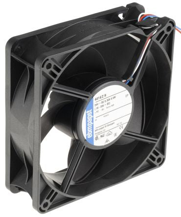 ebm-papst 4400 Series Axial Fan, 24V dc, 240 m³/h, 8.6 W 119 mm 38mm 38 mm