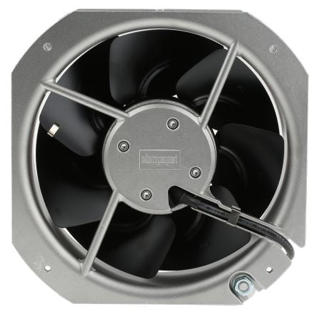 ebm-papst W2E200 Series Axial Fan, 230V ac, 880 m³/h, 80 W, 350 mA Max, IP22 225 mm, 225mm, 80 mm