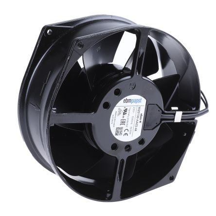 ebm-papst W2S130 Series Axial Fan, 230V ac, 380 m³/h, 45 W, 0.12 A Max, IP22 172 mm, 172mm, 55 mm