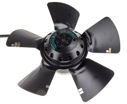 ebm-papst A Series Axial Fan, 230V ac, 400 V ac, 1845 m³/h, 160 W, 450 mA Max, IP44 250 mm, 83mm, 83 mm