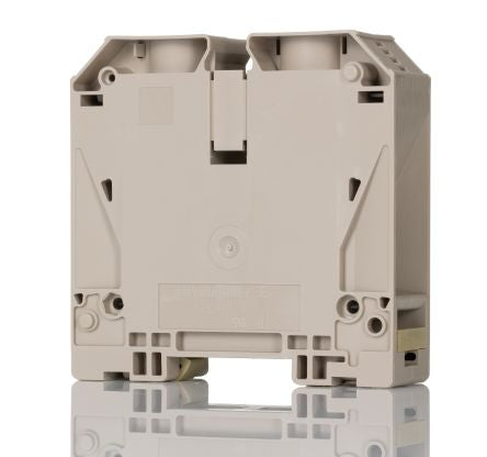 Weidmüller 1820550000 WDU Series Feed Through Terminal Block Dark Beige, 21.15mm², 1-Level, Screw, IECEx/ATEX