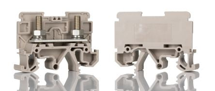 Weidmüller 0448360000 ST5 Series DIN Rail Terminal Block Dark Beige, 16mm², 1-Level, Screw