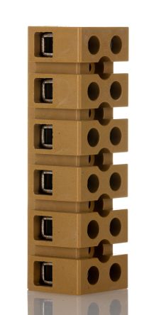 Weidmüller MK 6/6 Series Terminal Strip, 12-Way, 10AWG, 22 AWG Wire, 41A Screw