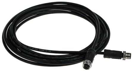 Phoenix Contact Male 4 way M12 to Female 4 way M12 Sensor Actuator Cable, 5 m