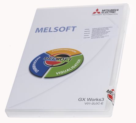 Mitsubishi Electric MELSOFT GX Series PLC Programming Software for Use with MELSEC iQ-R Series Programmable Controllers,