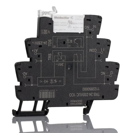 Weidmüller TRS Series Interface Relay, DIN Rail, 230V ac/dc, 24 V ac/dc Coil, SPDT, 22mA